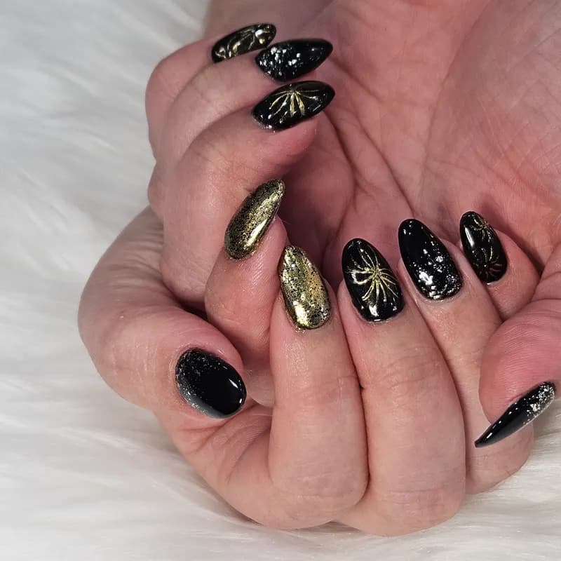 Builder gel, gel, design, foil, glitter by Unlimited Nail Systems in Sugar Land, TX