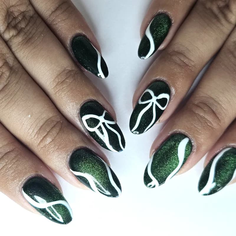 Nailsunlimitedsugarland, builder gel, refill, jelly, chrome, cat-eye, design by Unlimited Nail Systems in Sugar Land, TX